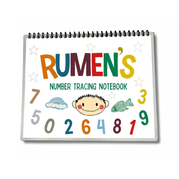Personalized Number Tracing Workbook for Children