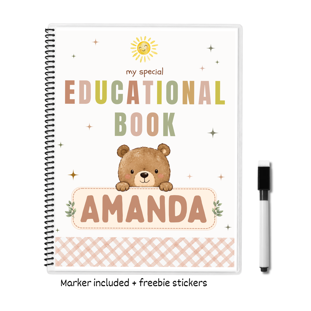 Personalized Comprehensive Tracing Workbook for Toddlers and Preschoolers