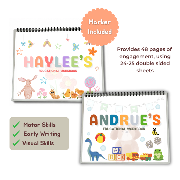 Custom Educational Tracing Workbook for Children