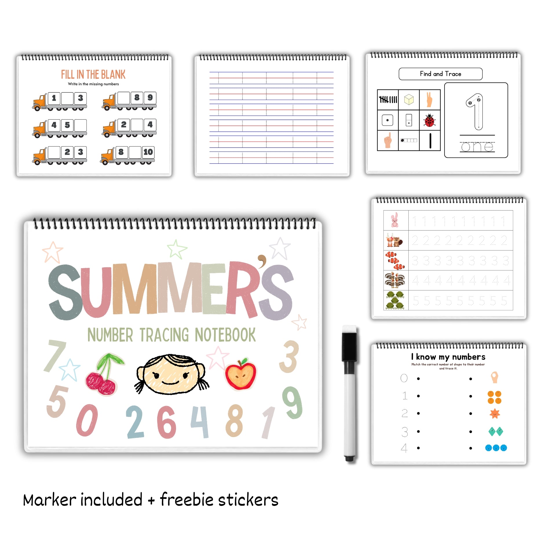 Personalized Number Tracing Workbook for Children