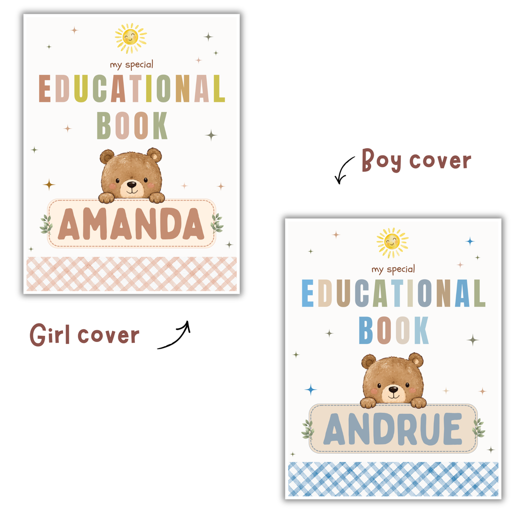 Personalized Comprehensive Tracing Workbook for Toddlers and Preschoolers