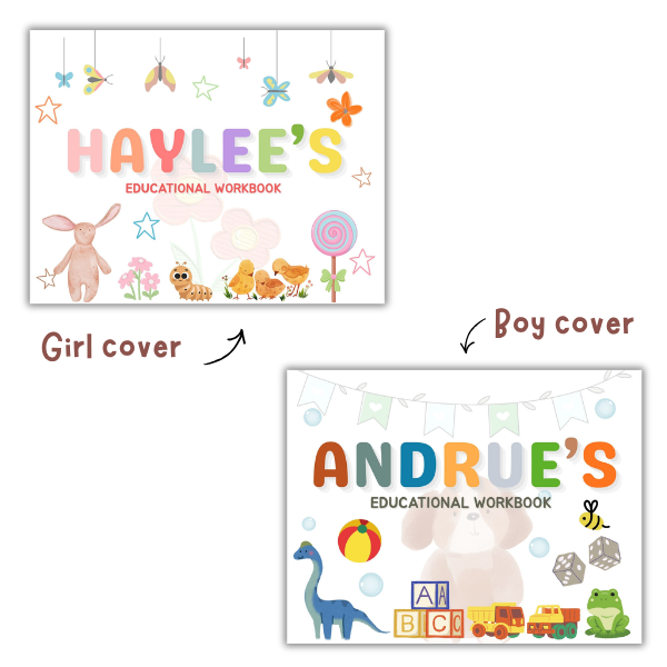 Custom Educational Tracing Workbook for Children