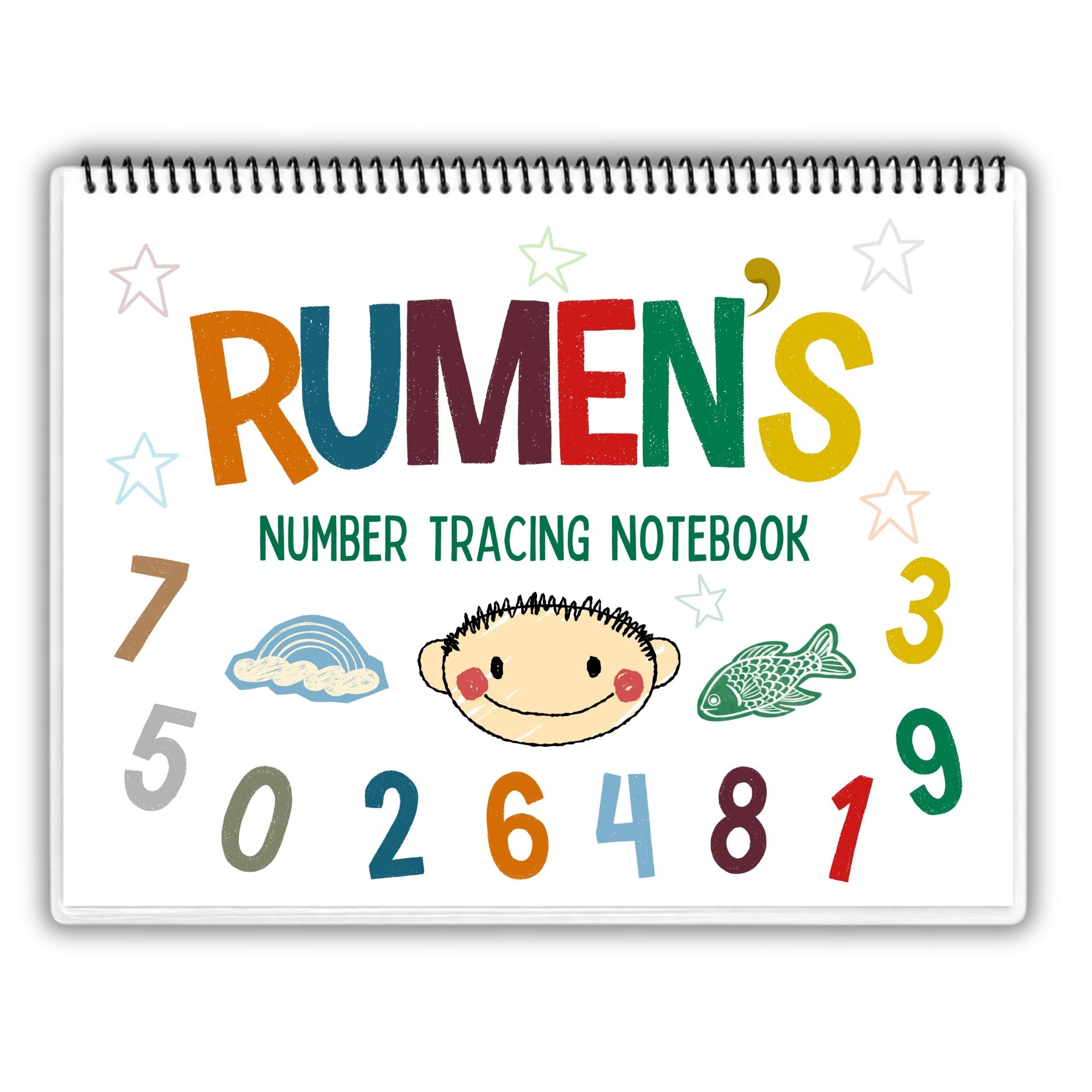 Personalized Number Tracing Workbook for Children