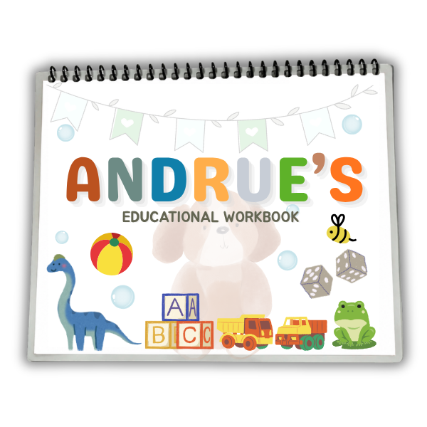 Custom Educational Tracing Workbook for Children
