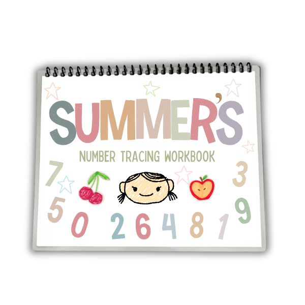 Personalized Number Tracing Workbook for Children