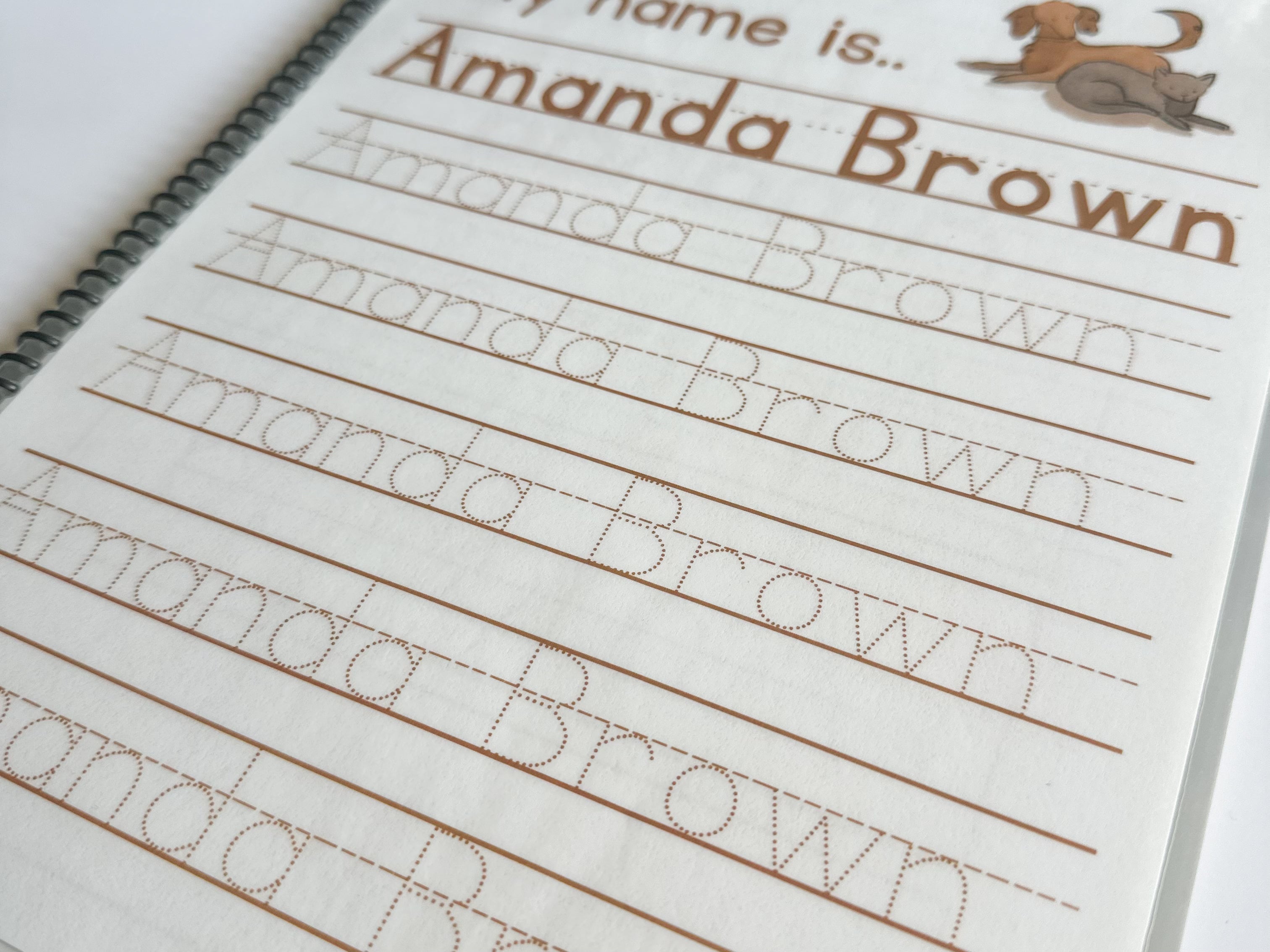 Personalized Comprehensive Tracing Workbook for Toddlers and Preschoolers