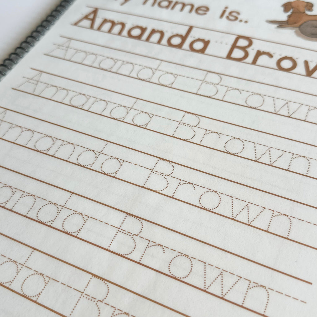 Personalized Comprehensive Tracing Workbook for Toddlers and Preschoolers