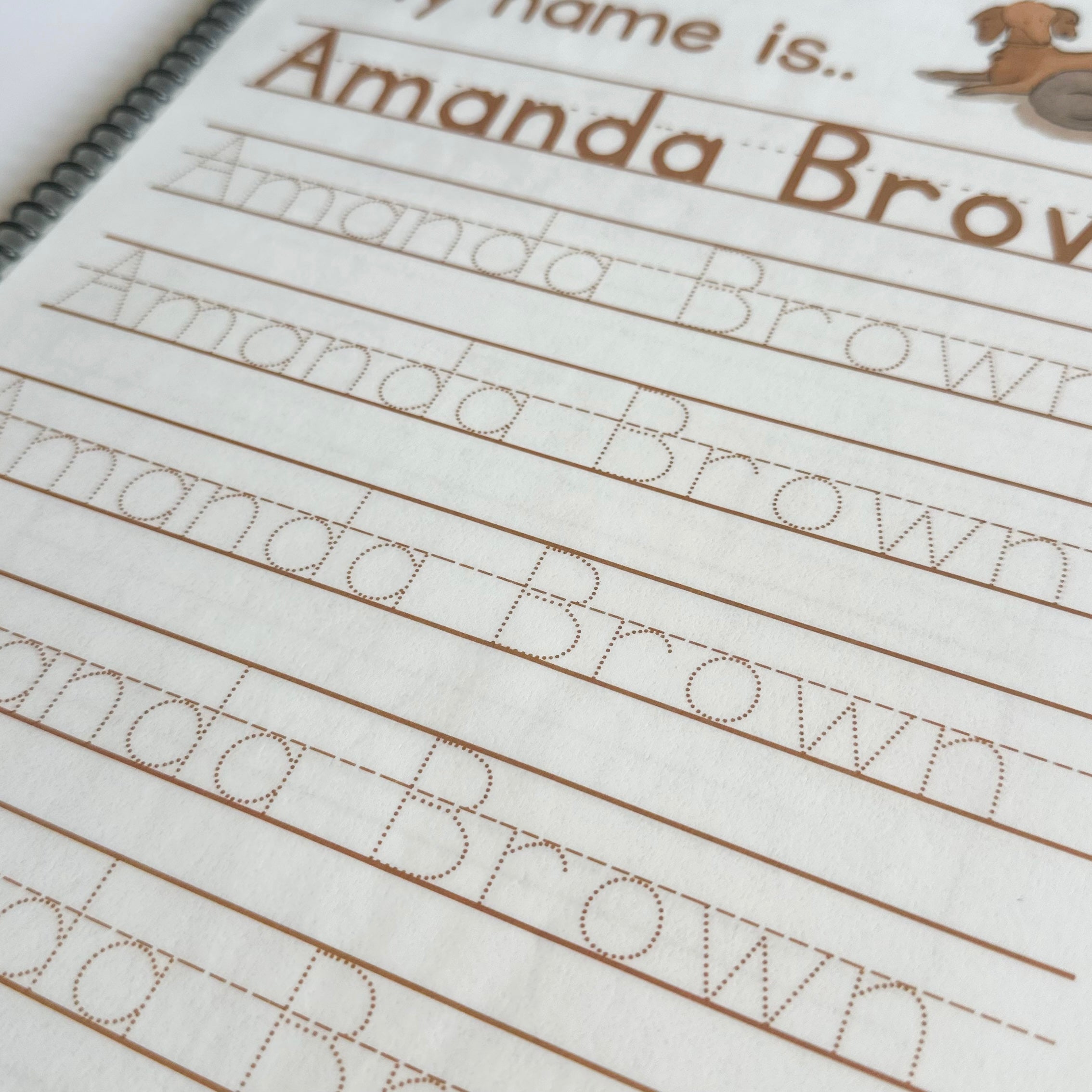 Personalized Comprehensive Tracing Workbook for Toddlers and Preschoolers