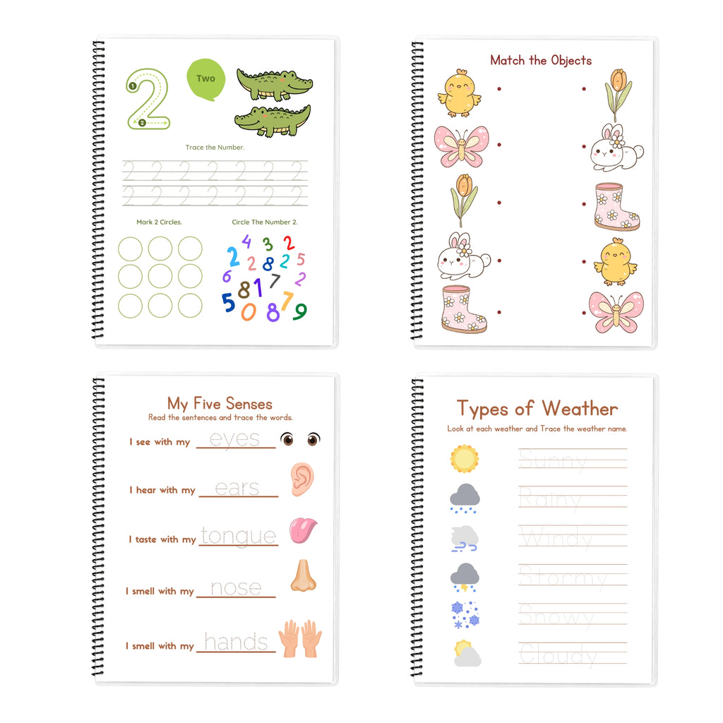 Personalized Cute Comprehensive Tracing Workbook