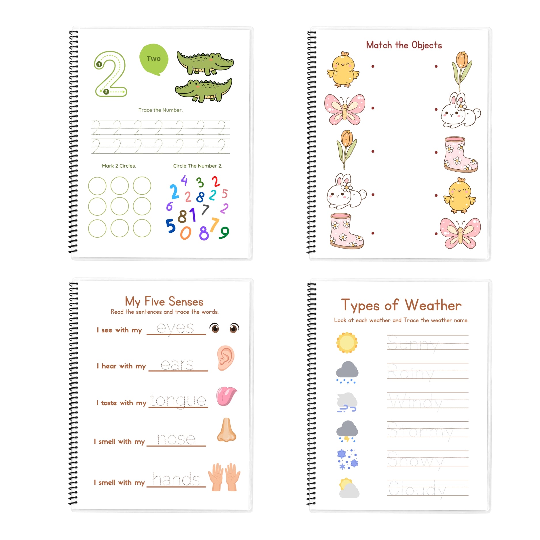 Personalized Cute Comprehensive Tracing Workbook
