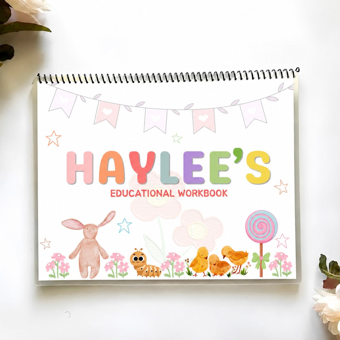 Custom Educational Tracing Workbook for Children