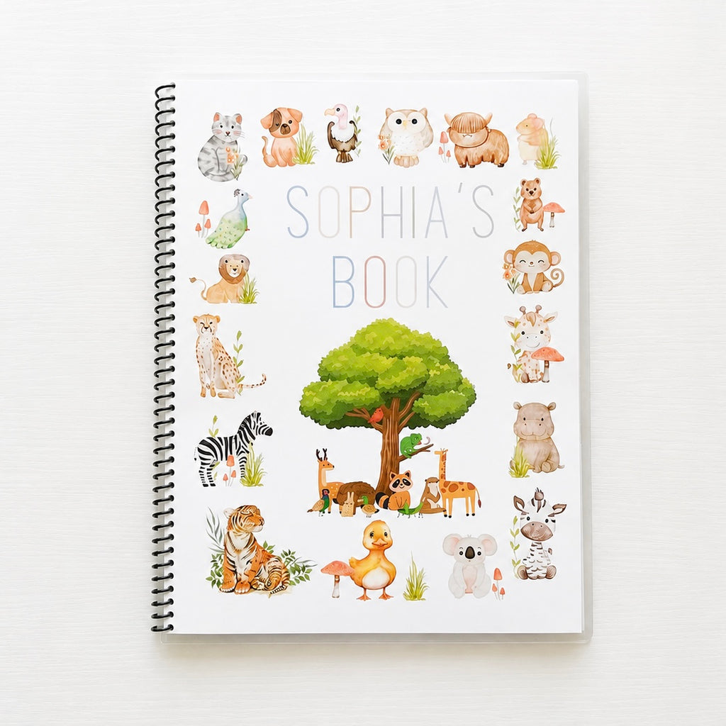 Custom Animal Alphabet Tracing Workbook